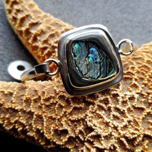 ATI Mexico Sterling Abalone Hook Bangle